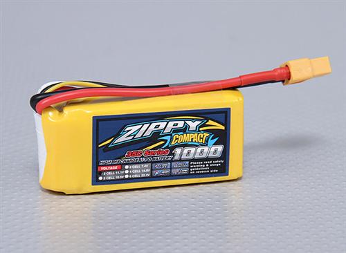 ZIPPY Compact 1000mAh 3S 35C Lipo Pack (21389) [ZC.1000.3S.35]
